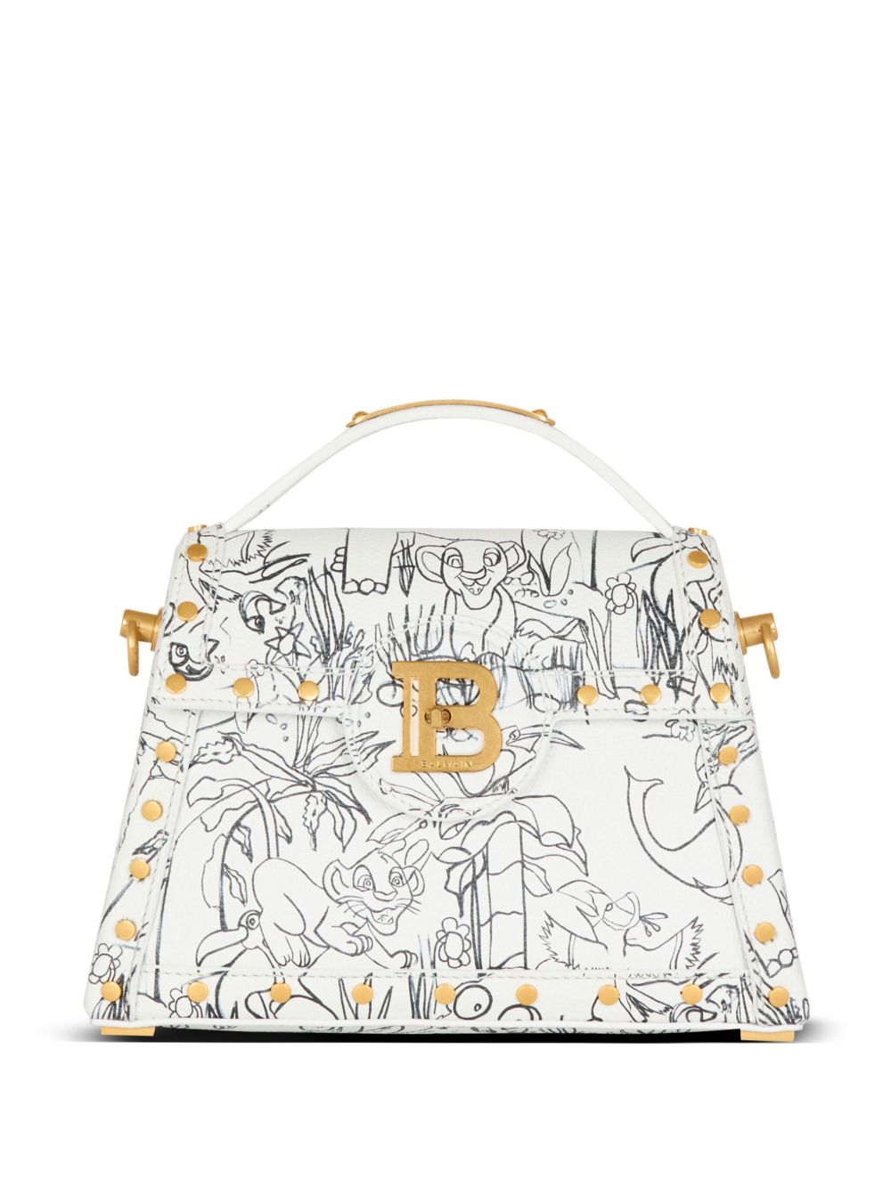 Balmain x Disney B-Buzz 手提包 - 白色
