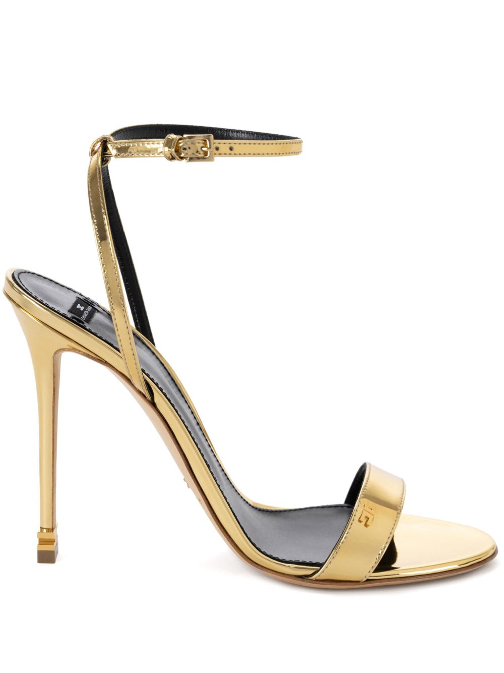 Elisabetta Franchi Étoile 高跟凉鞋 - 金色