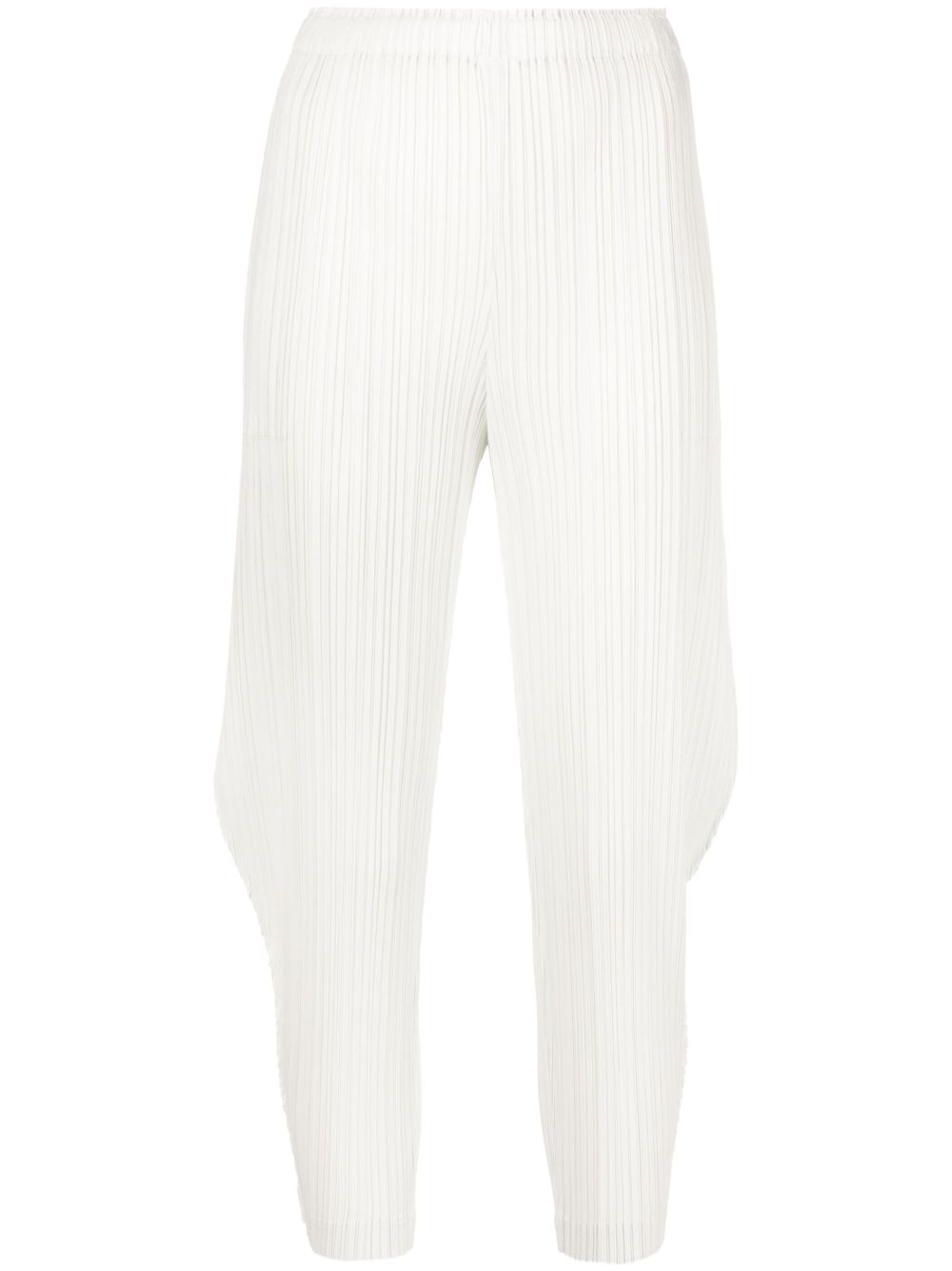 Pleats Please Issey Miyake Monthly Colors January 高腰细褶长裤 - 蓝色