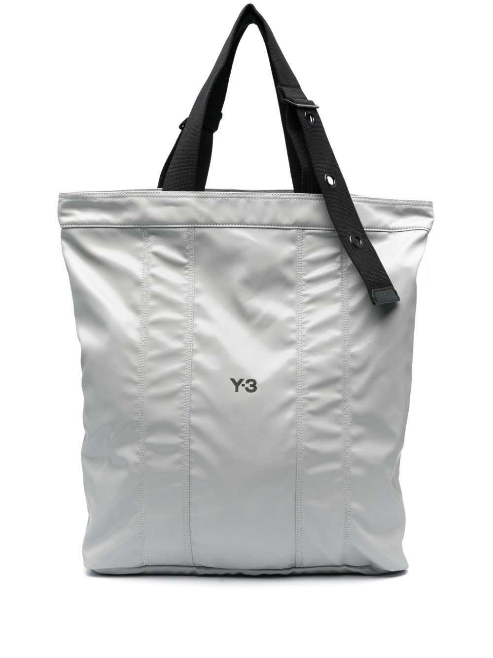 Y-3 logo印花托特包 - 灰色
