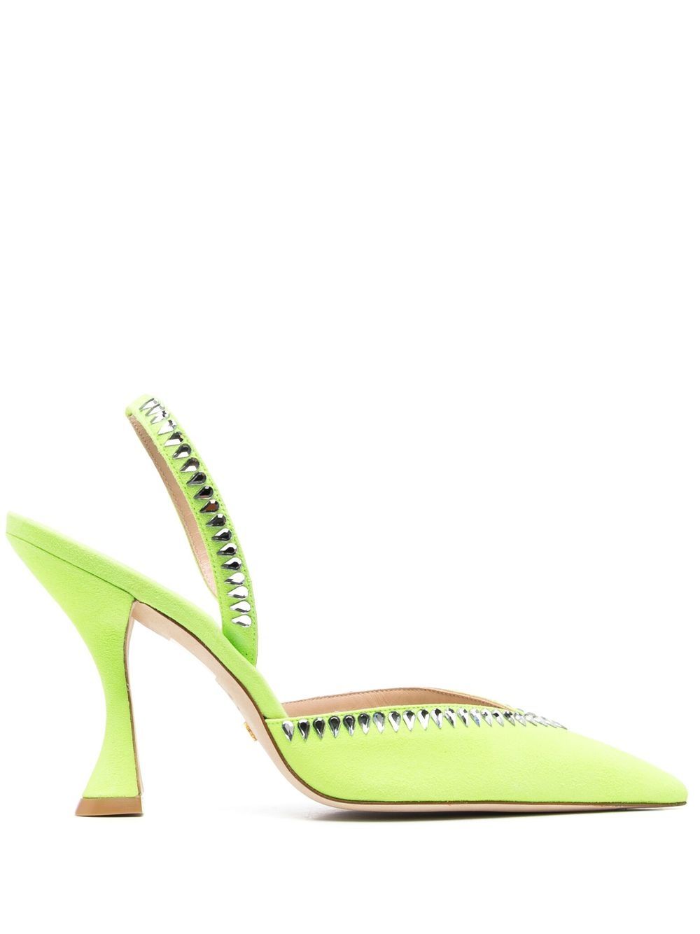 Stuart Weitzman 晶饰高跟鞋 - 绿色