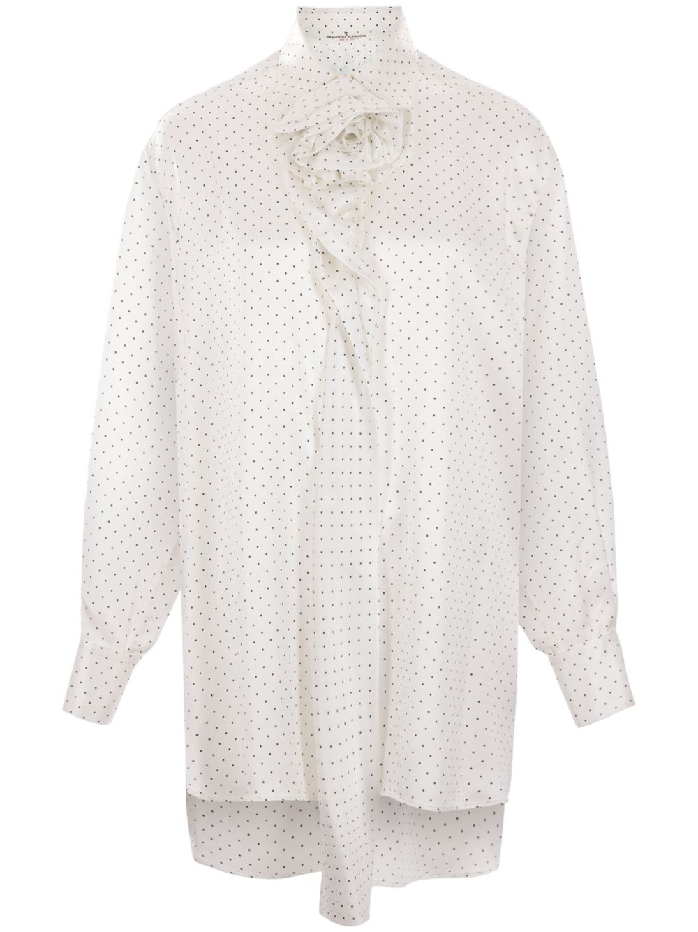 Ermanno Scervino 波点印花罩衫 - 白色