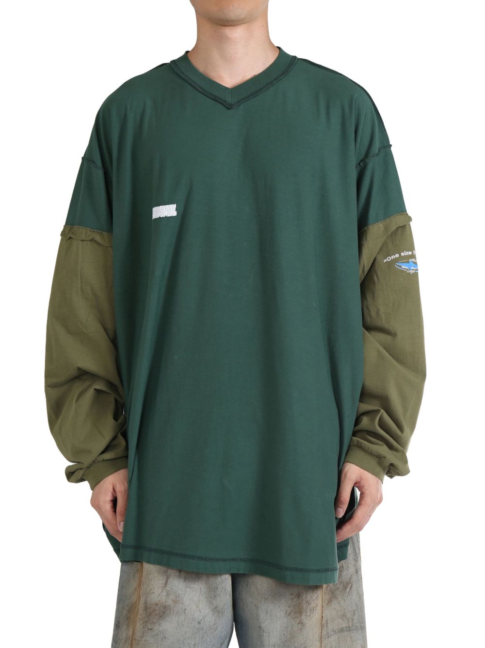 VETEMENTS cotton sweater - 绿色
