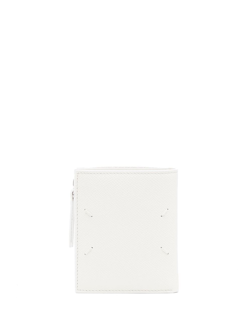 Maison Margiela 四缝线皮质钱包 - 白色