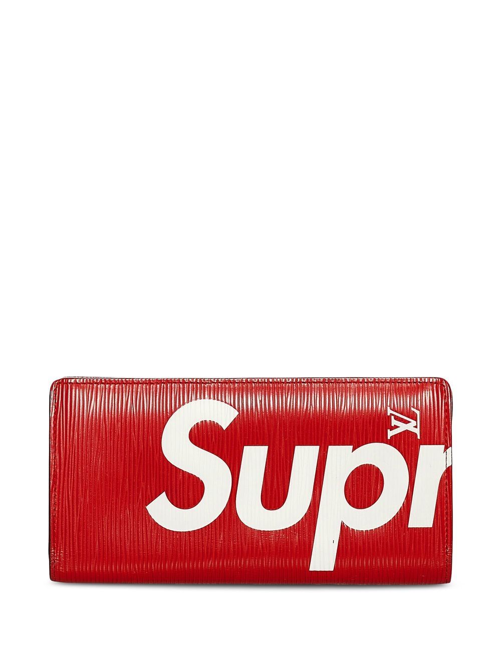 Louis Vuitton Pre-Owned x Supreme Brazza 对折钱包（2017年典藏款） - 红色