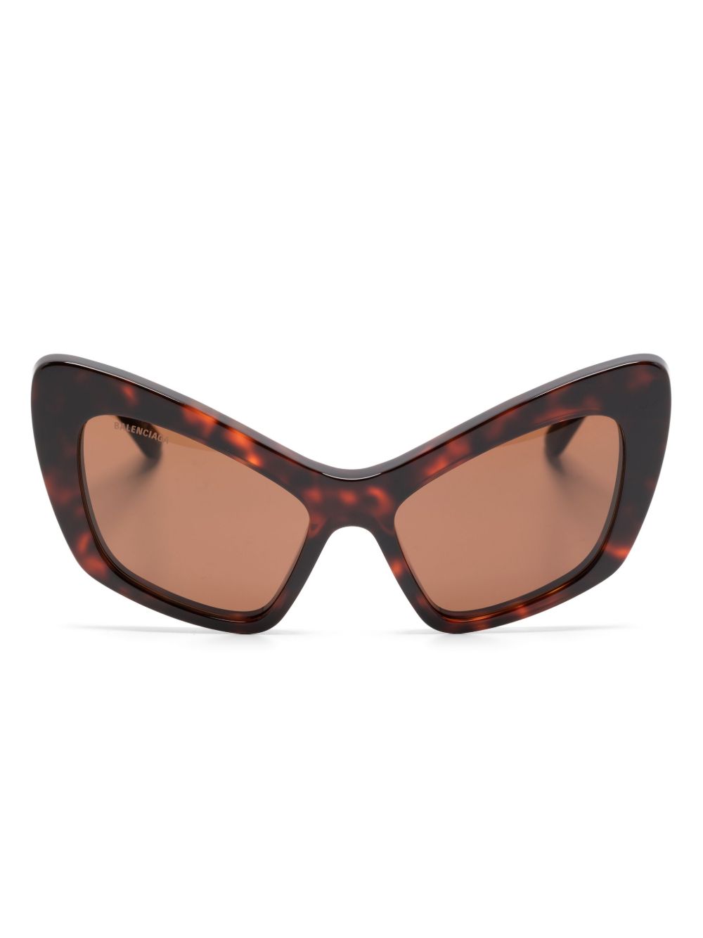 Balenciaga Eyewear Monaco 猫眼框太阳眼镜 - 褐色