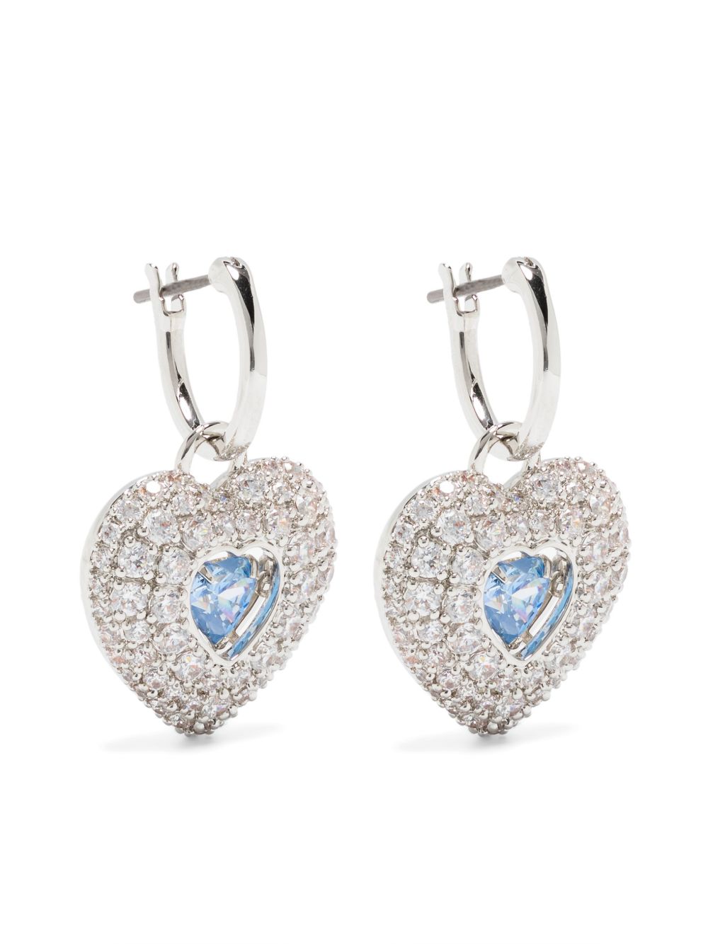 Swarovski Idyllia 心形耳环 - 银色