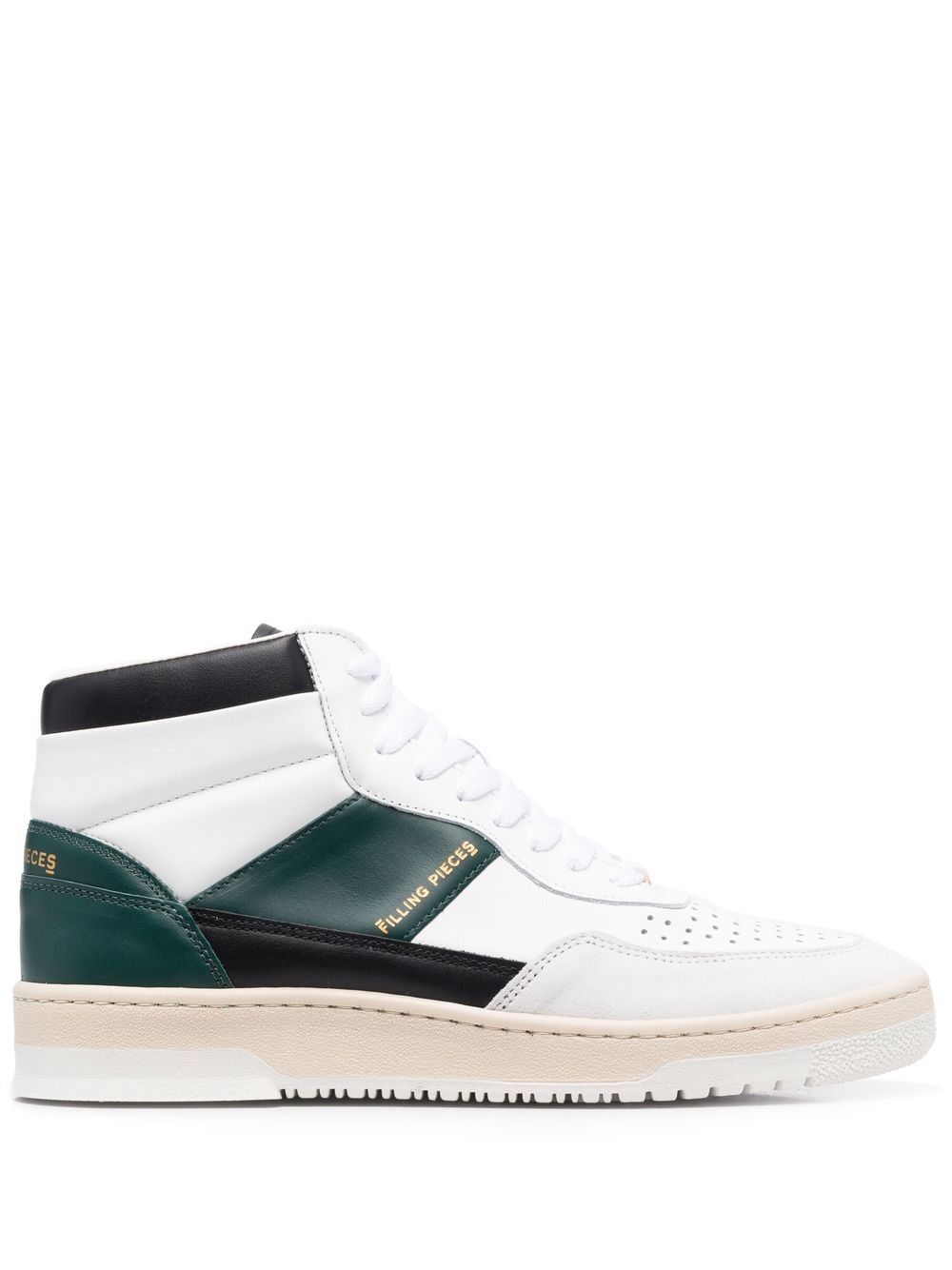 Filling Pieces 拼色拼接运动鞋 - 白色