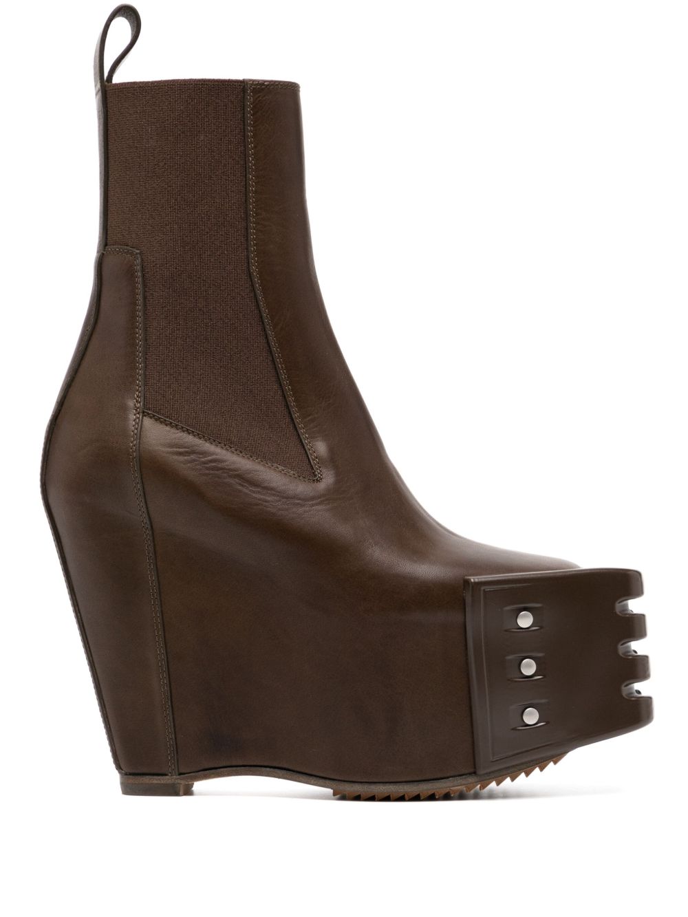 Rick Owens Grilled Wedge Beatle 短靴 - 褐色