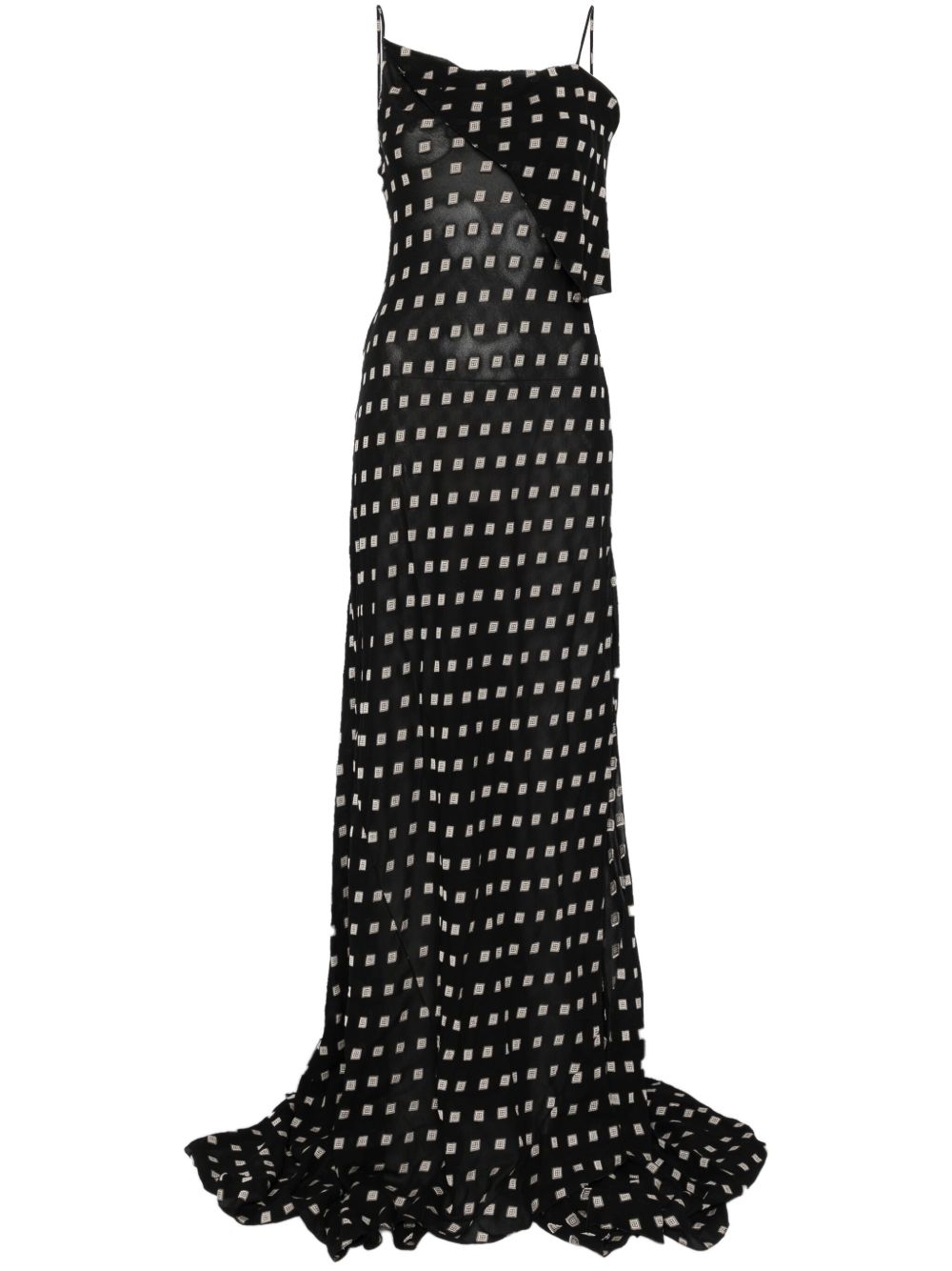 Ann Demeulemeester Aaricia 超长连衣裙 - 黑色