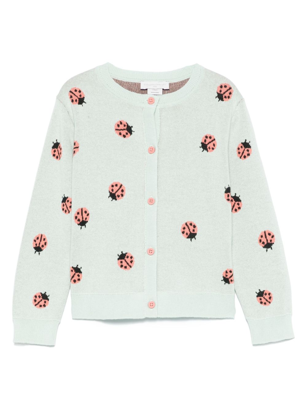 Stella McCartney Kids 图案提花开衫 - 绿色