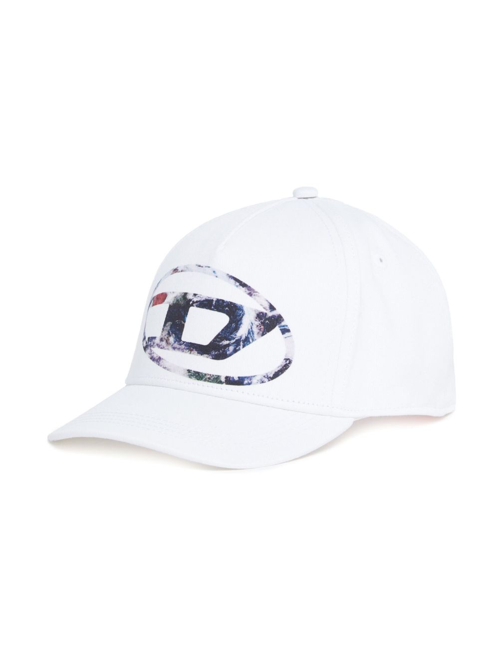 Diesel Kids logo印花棉棒球帽 - 白色