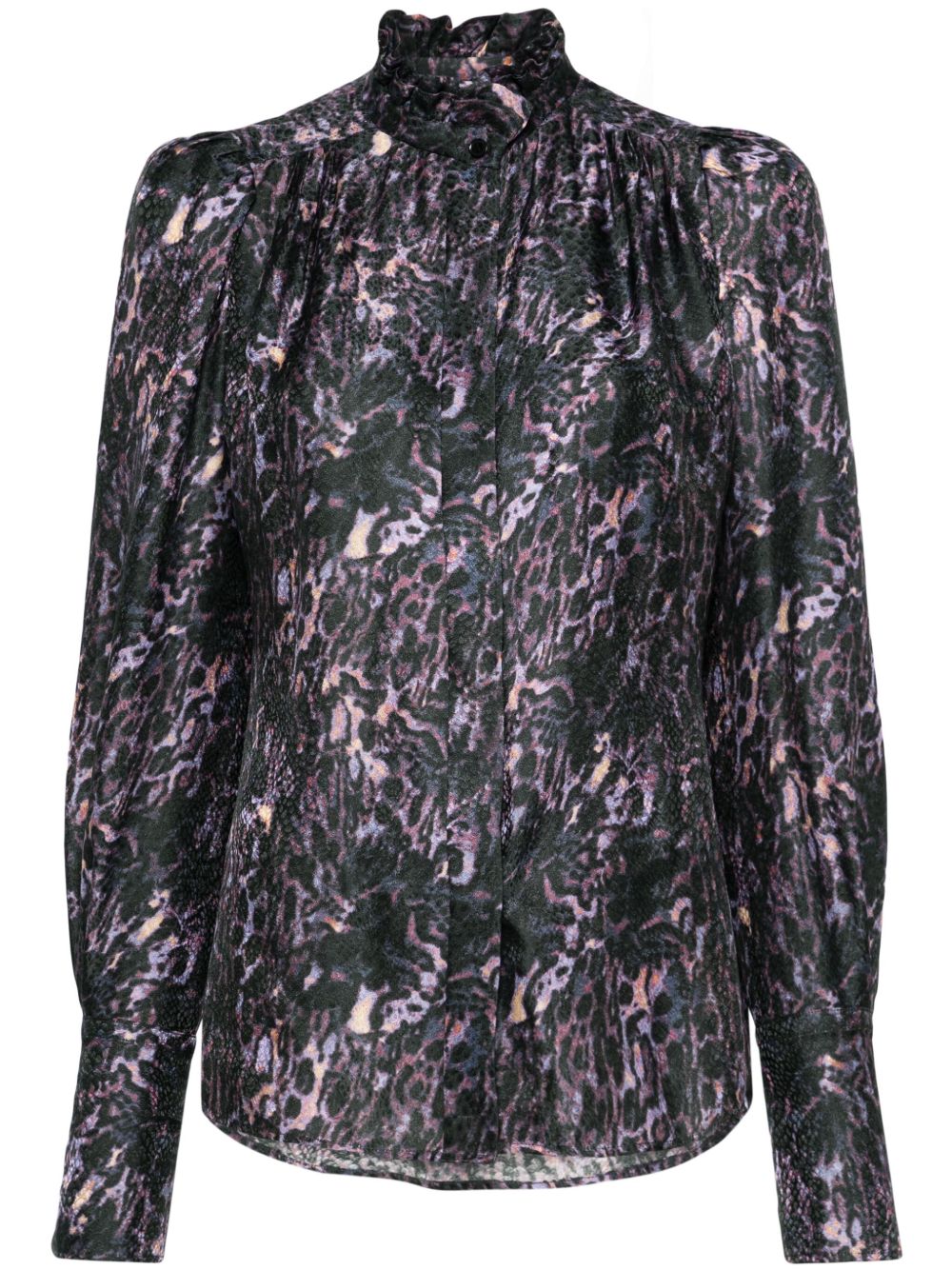 ISABEL MARANT Lamia 图案印花衬衫 - 紫色