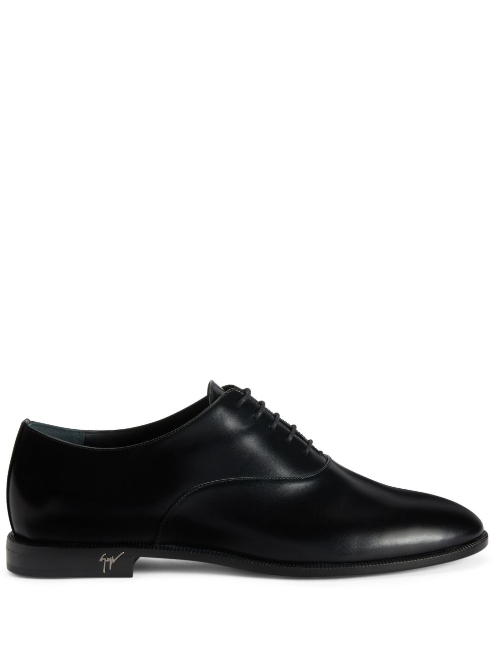 Giuseppe Zanotti Melithon 皮质系带鞋 - 黑色