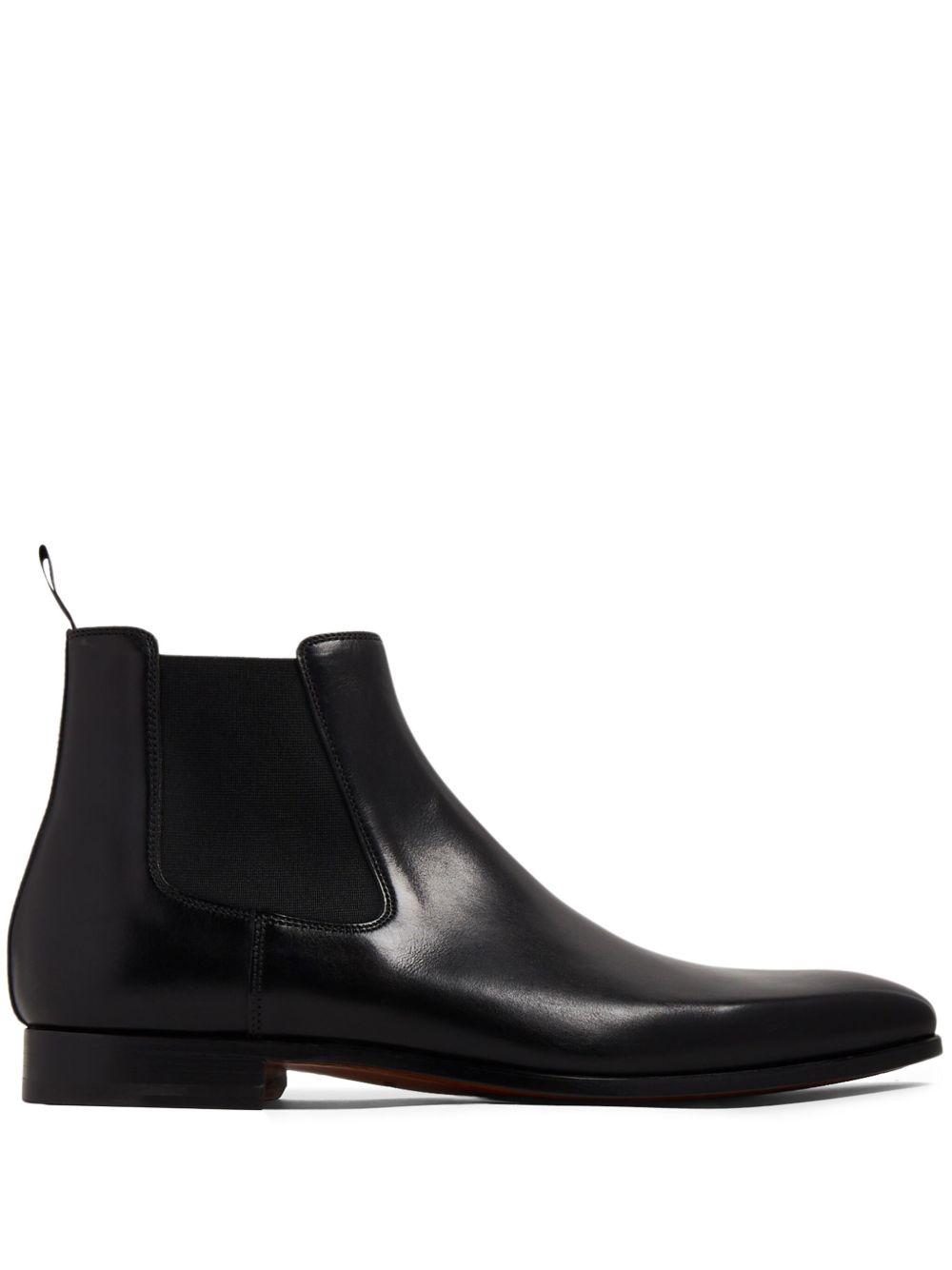 Magnanni Shaw 皮质短靴 - 黑色