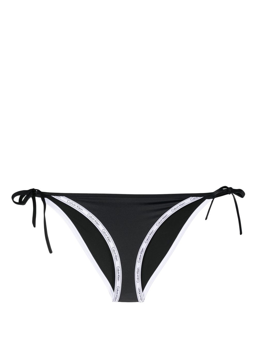 Calvin Klein logo印花比基尼三角裤 - 黑色