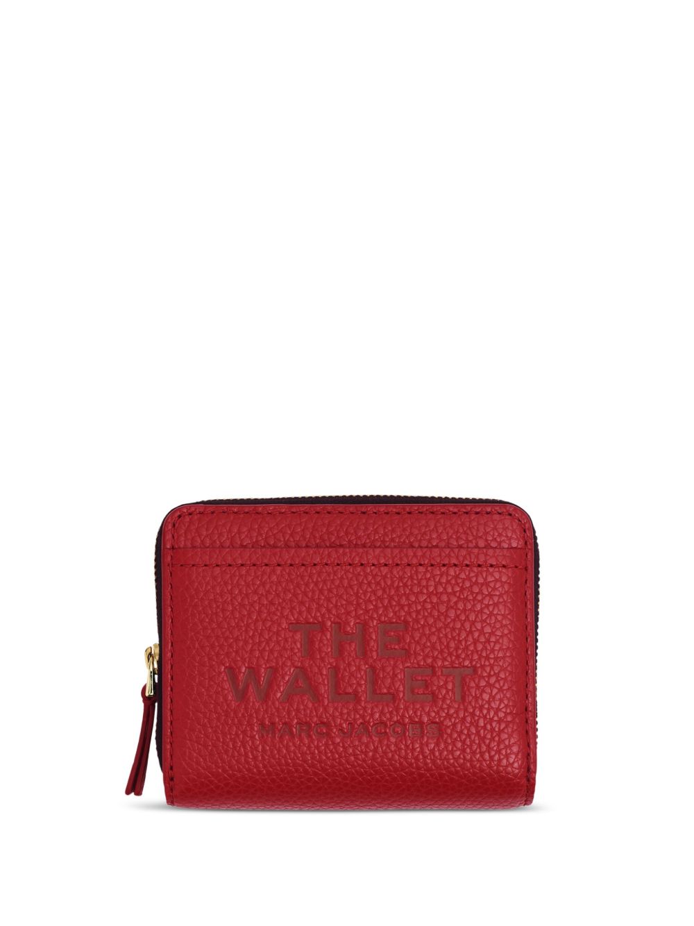 Marc Jacobs logo印花皮质钱包 - 红色