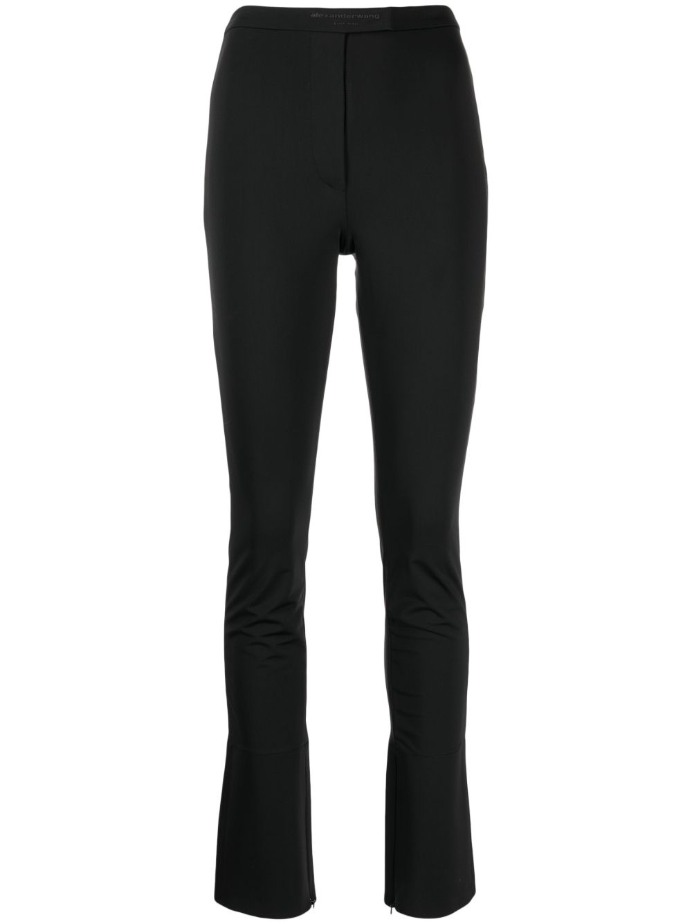 Alexander Wang logo压纹打底裤 - 黑色