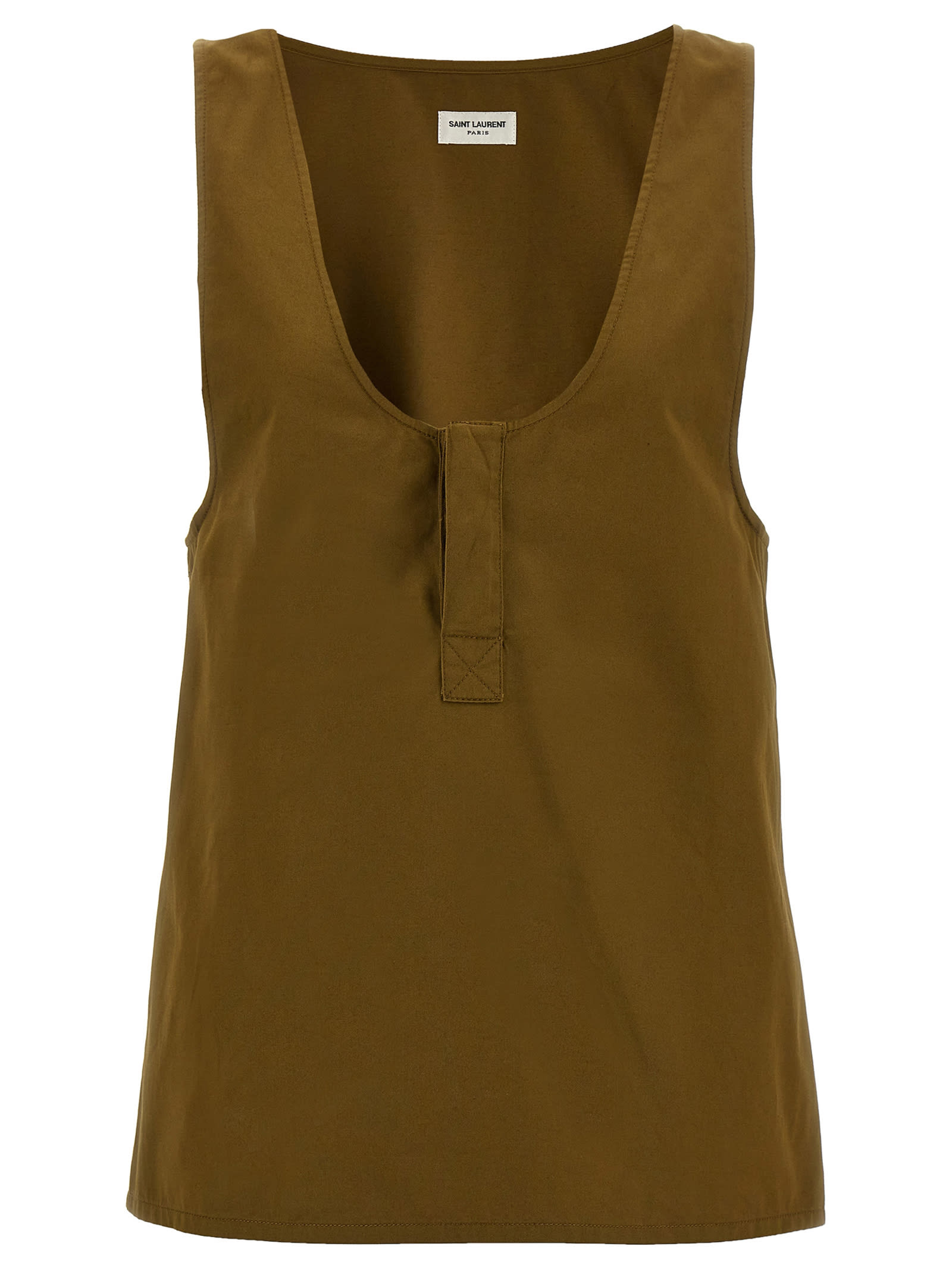 Saint Laurent henley Tank Top