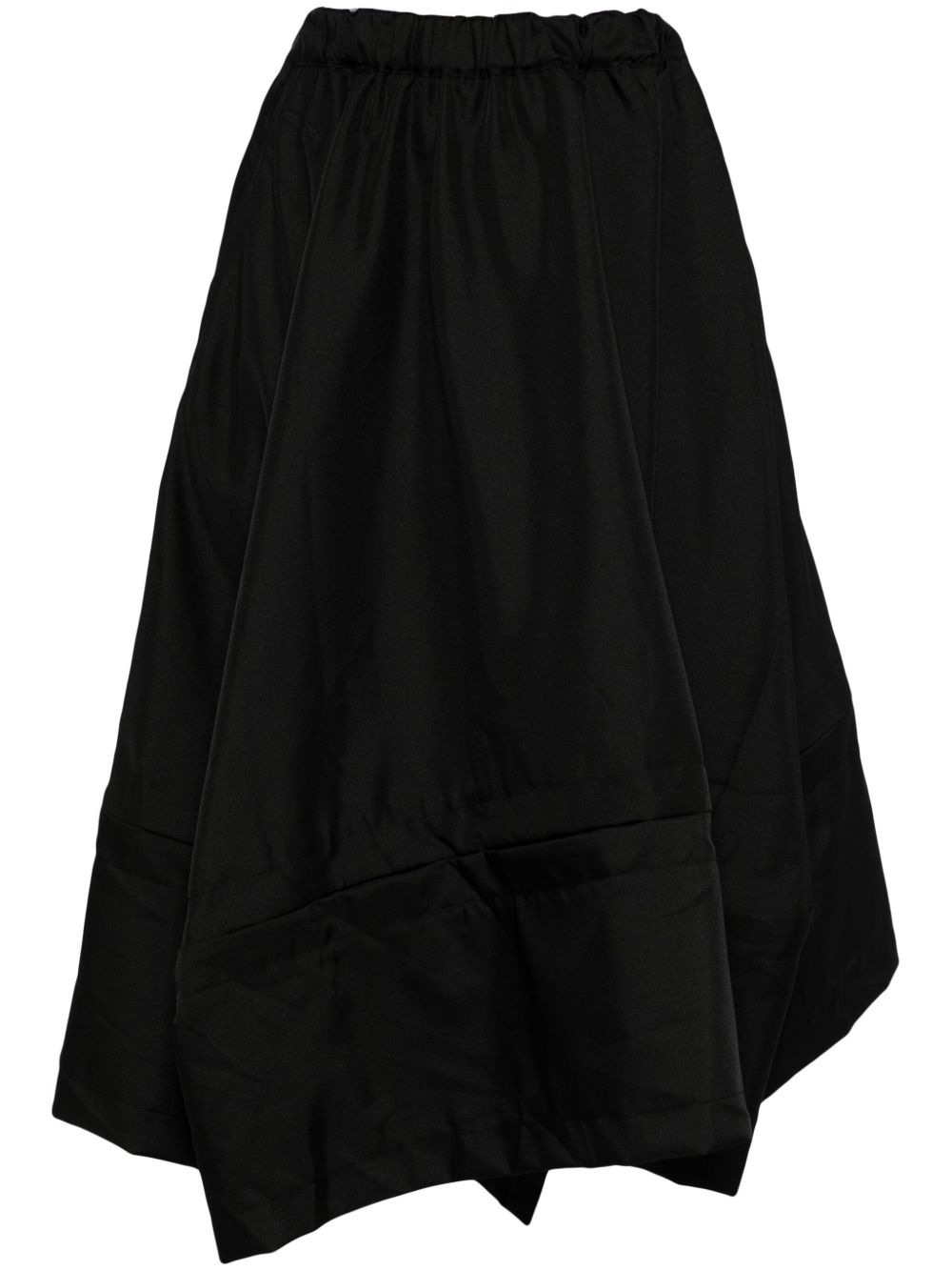 Comme Des Garçons 不对称设计双排扣半身裙 - 黑色