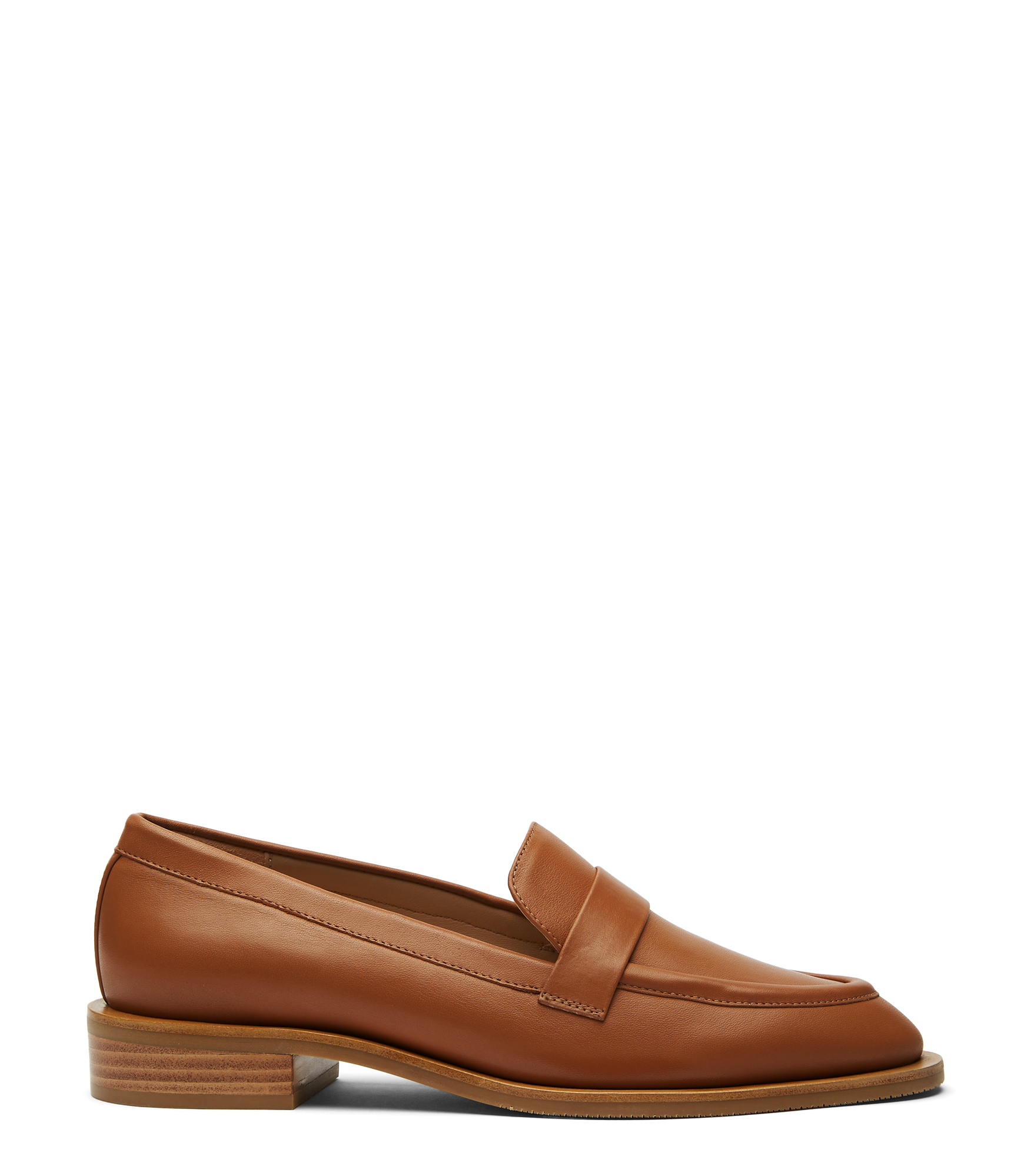 Stuart Weitzman Palmer Sleek Loafer - Woman Flats And Loafers Toffee 37
