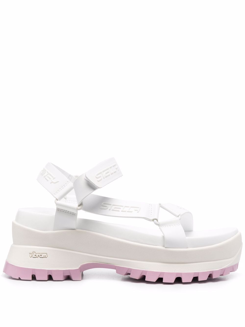 Stella McCartney 斯特拉·麦卡特尼 Trace 鞋带凉鞋 - 白色