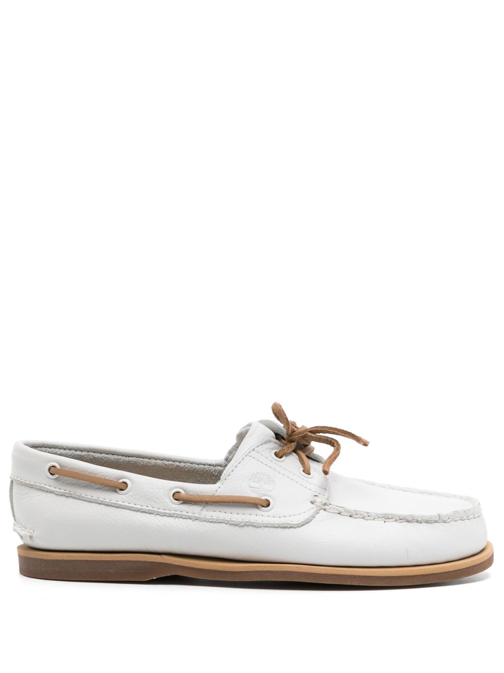 Timberland Classic 皮质帆船鞋 - 白色