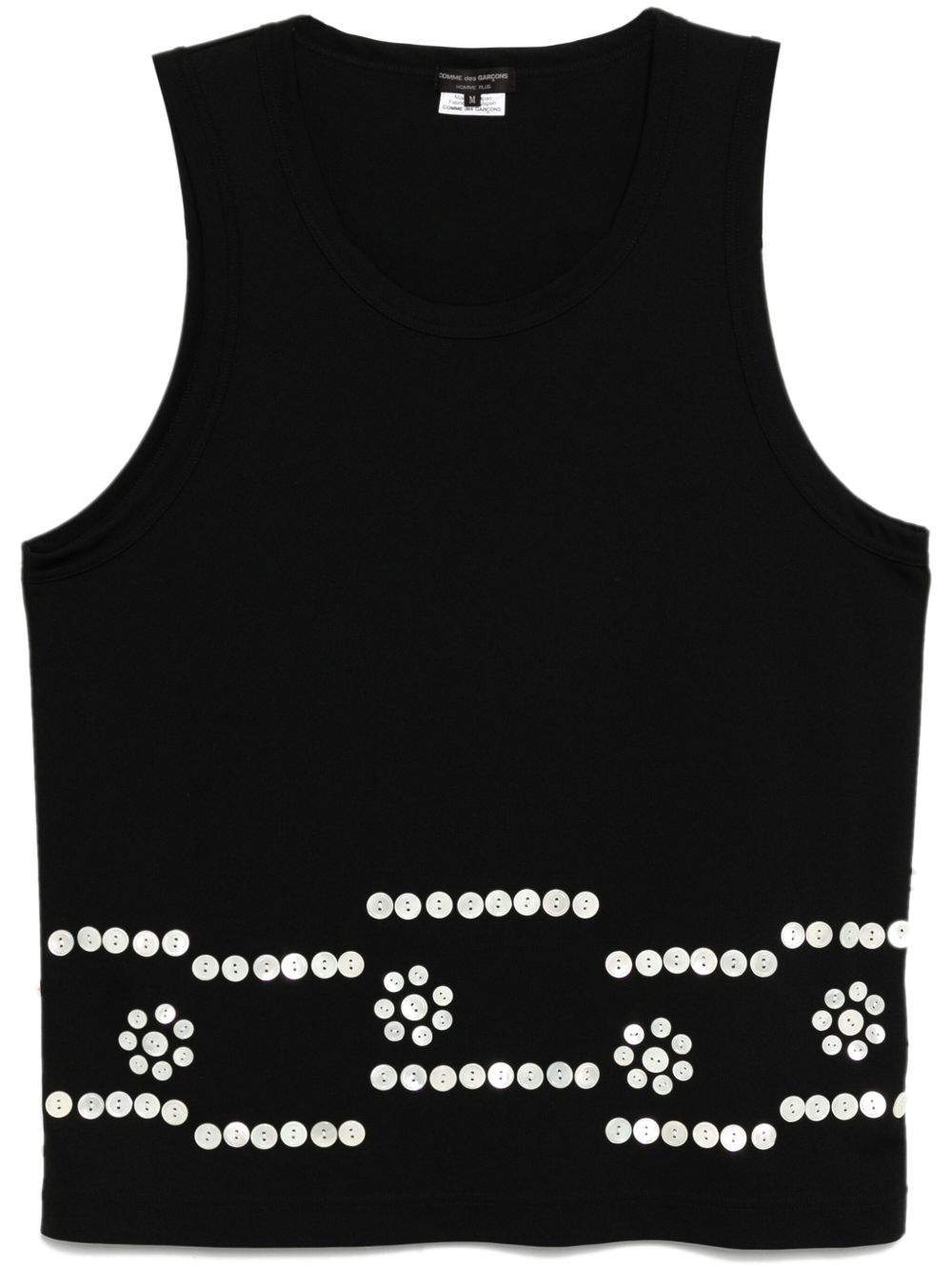 Comme des Garçons Homme Plus 纽扣细节马甲 - 黑色