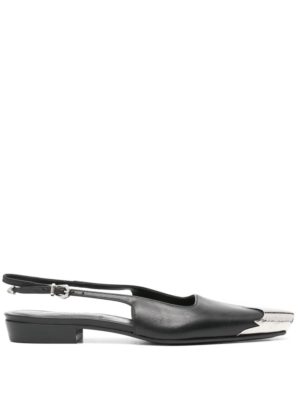 Dorothee Schumacher western Coolness 皮质平底鞋 - 黑色