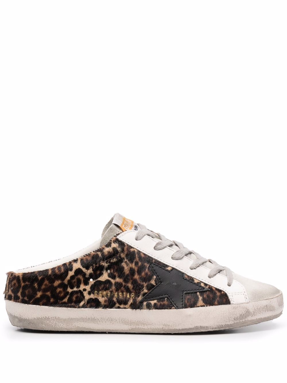Golden Goose Superstar Sabot 豹纹穆勒鞋 - 褐色