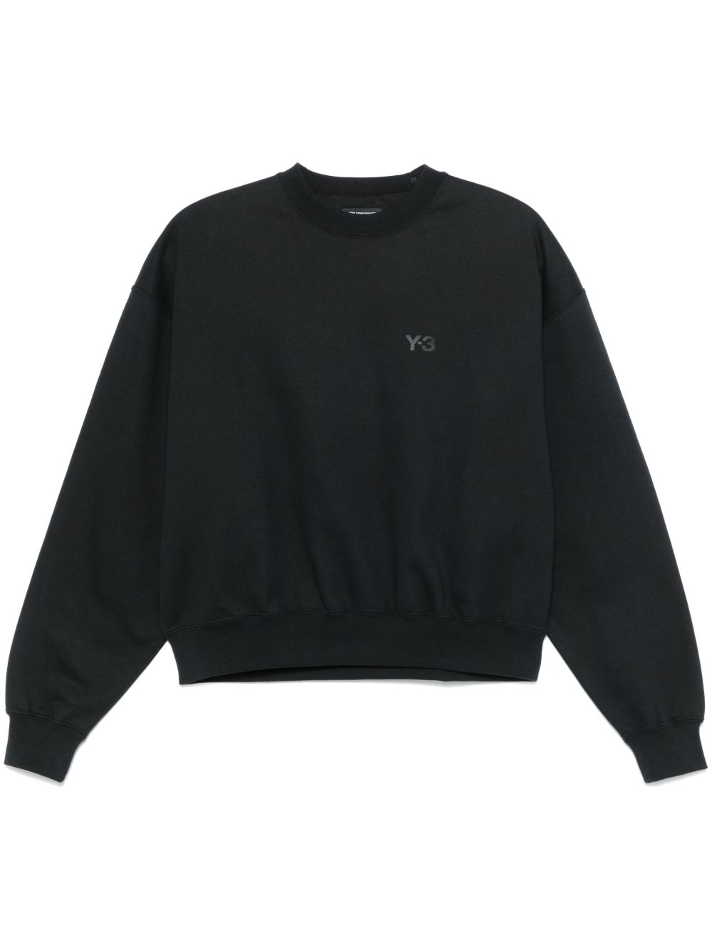 Y-3 x Adidas logo印花卫衣 - 黑色