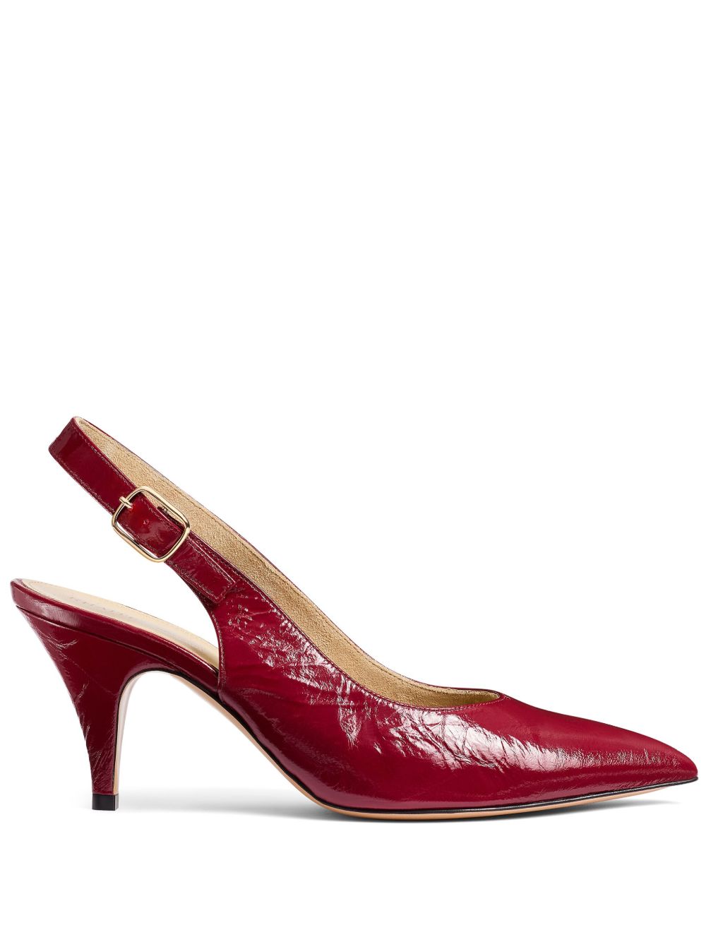 KHAITE 75mm River slingback pumps - 红色