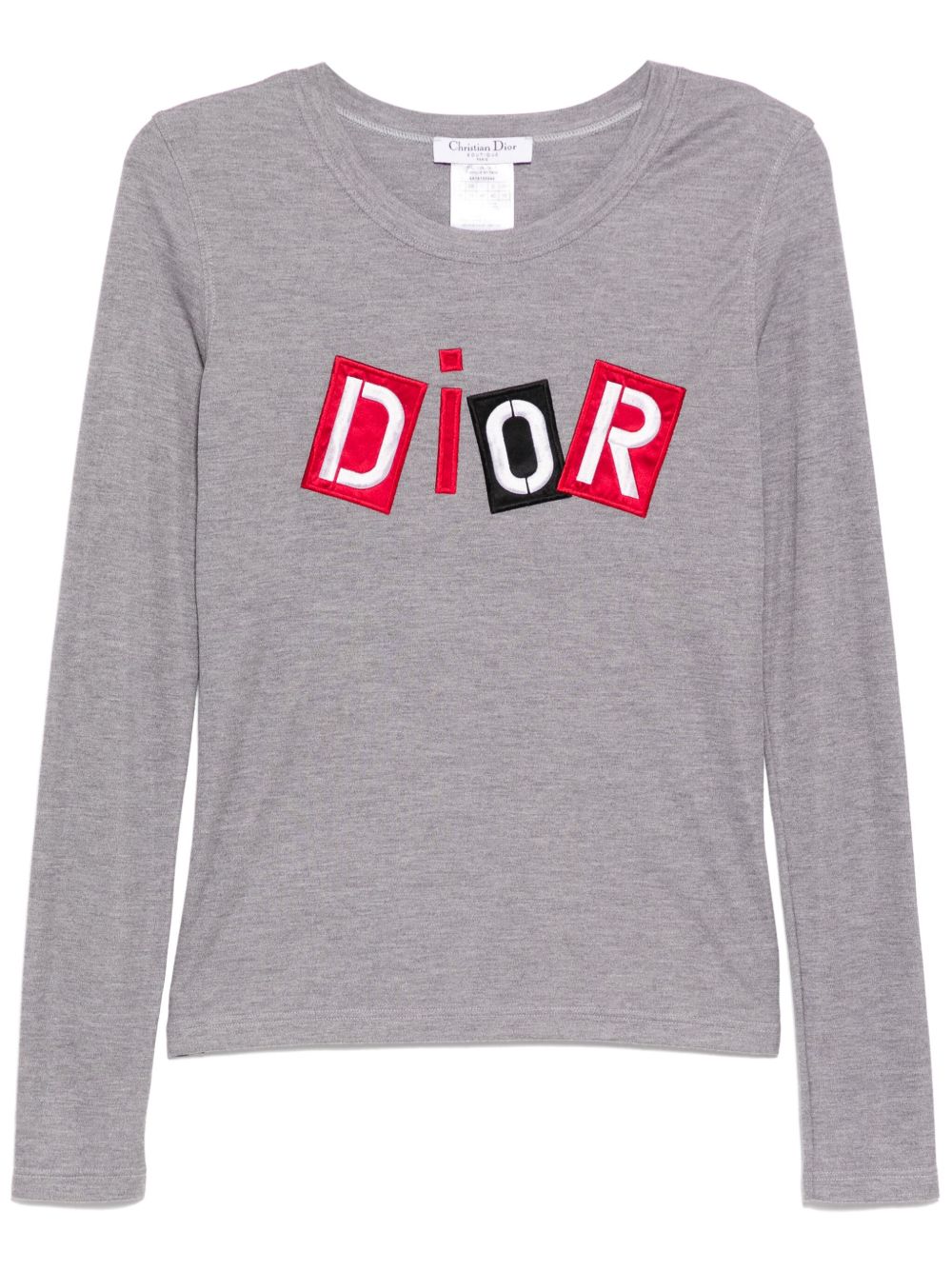 Christian Dior Pre-Owned 长袖T恤（2004年典藏款） - 灰色