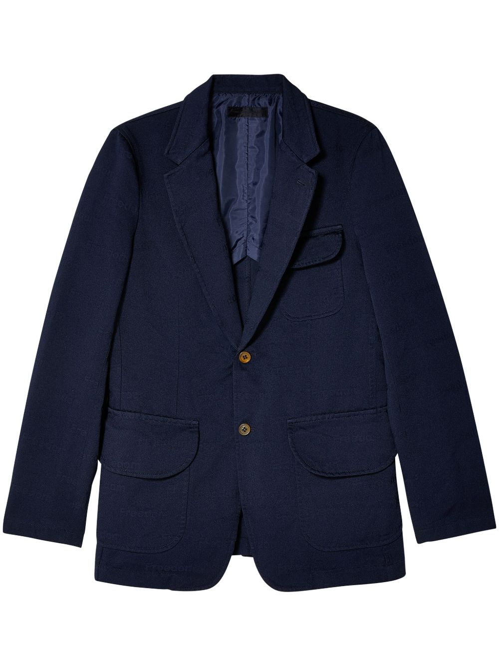 Comme Des Garçons Shirt 单排扣西装夹克 - 蓝色