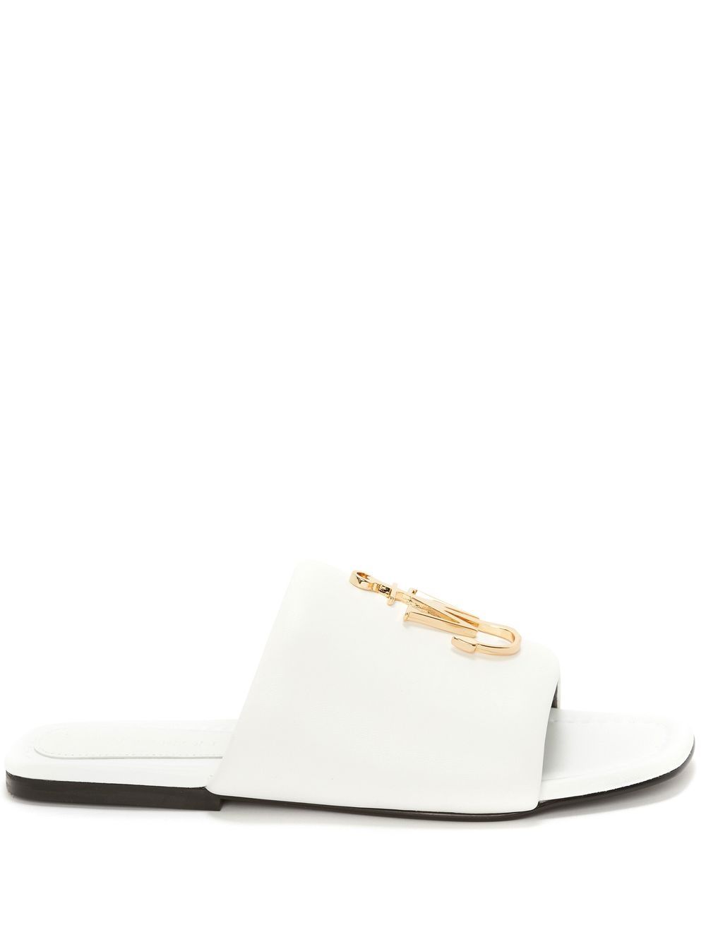 JW Anderson JW Anchor logo标牌拖鞋 - 白色