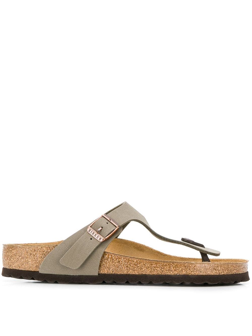 Birkenstock 人字凉鞋 - 褐色
