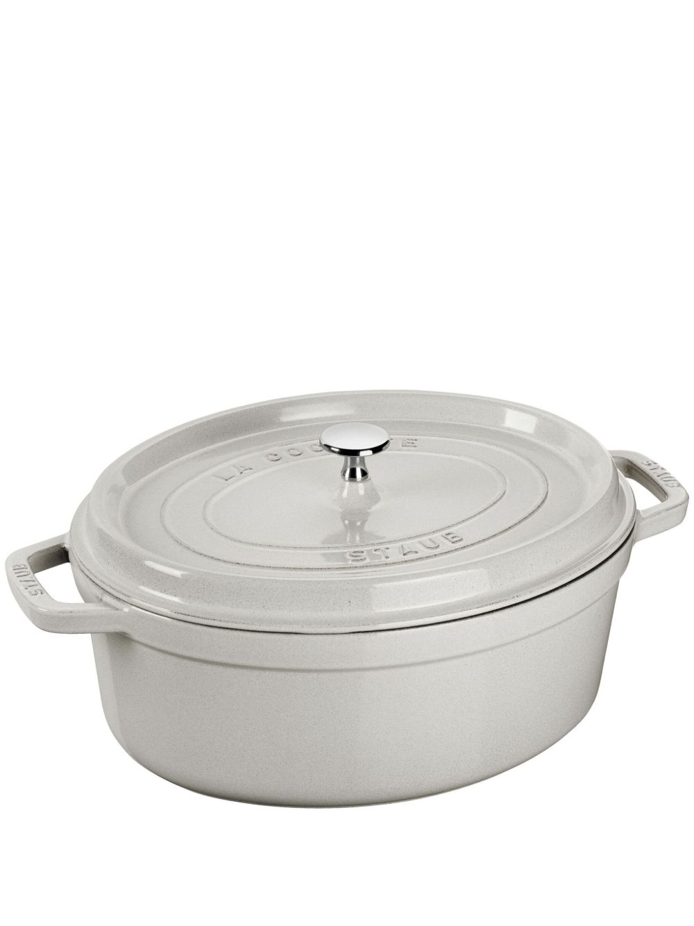 Staub 铸铁砂锅（29厘米） - 白色
