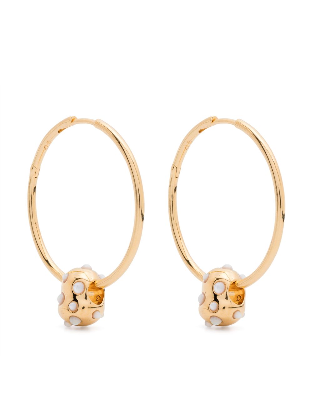 Missoma Abacus Nugget hoops - 金色