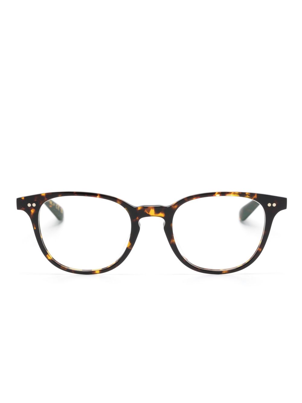 Oliver Peoples Sadao 椭圆形框眼镜 - 褐色