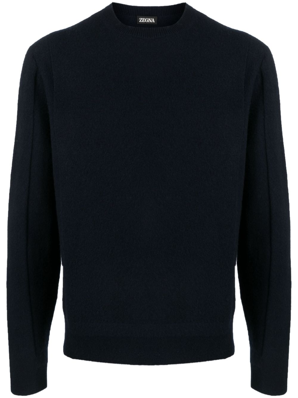 Zegna 拉绒羊毛毛衣 - 蓝色