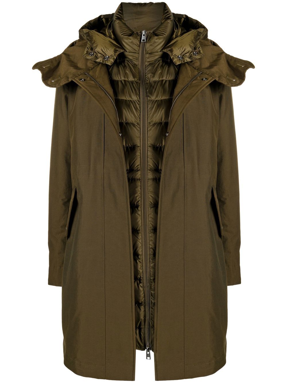 Woolrich 双面填充外套 - 绿色