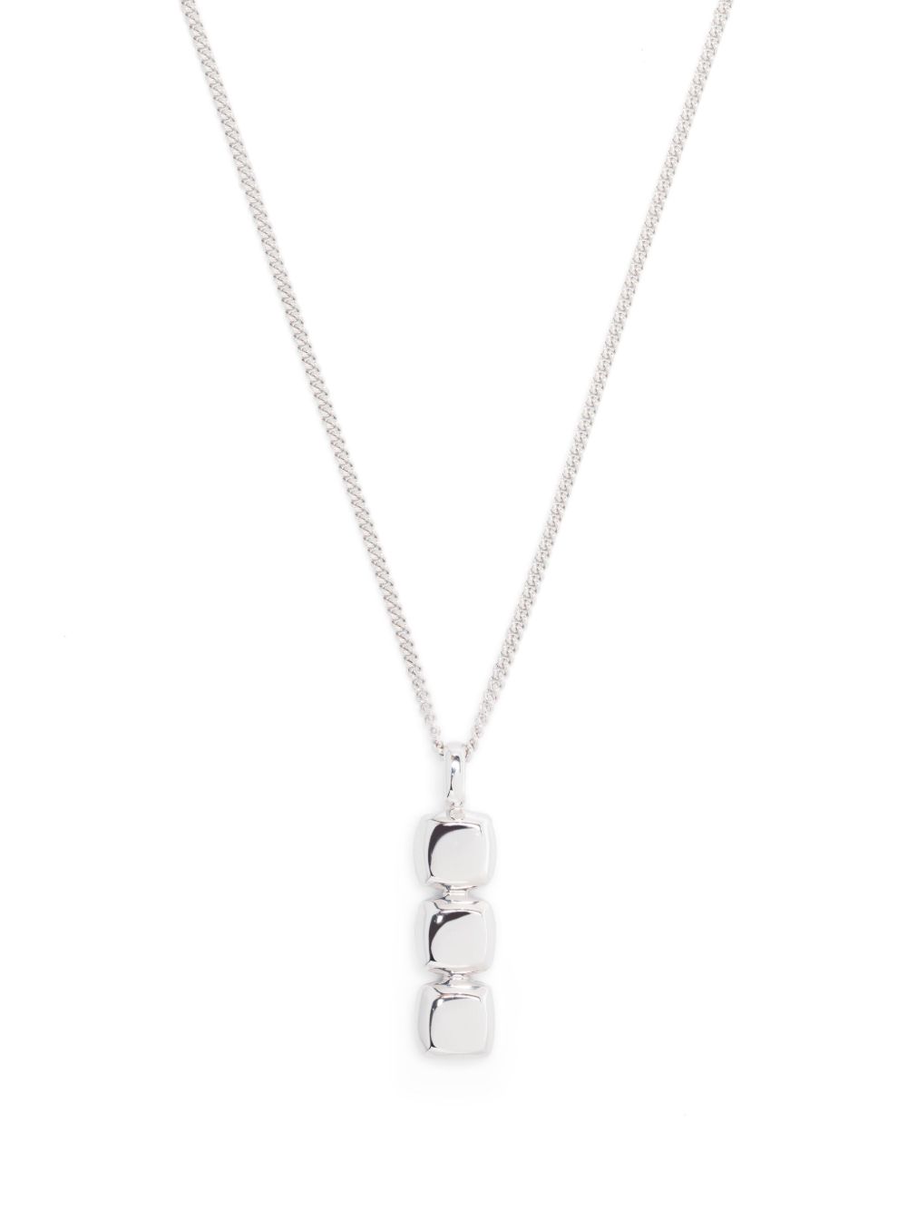 Tom Wood mini cushion pendant necklace - 银色