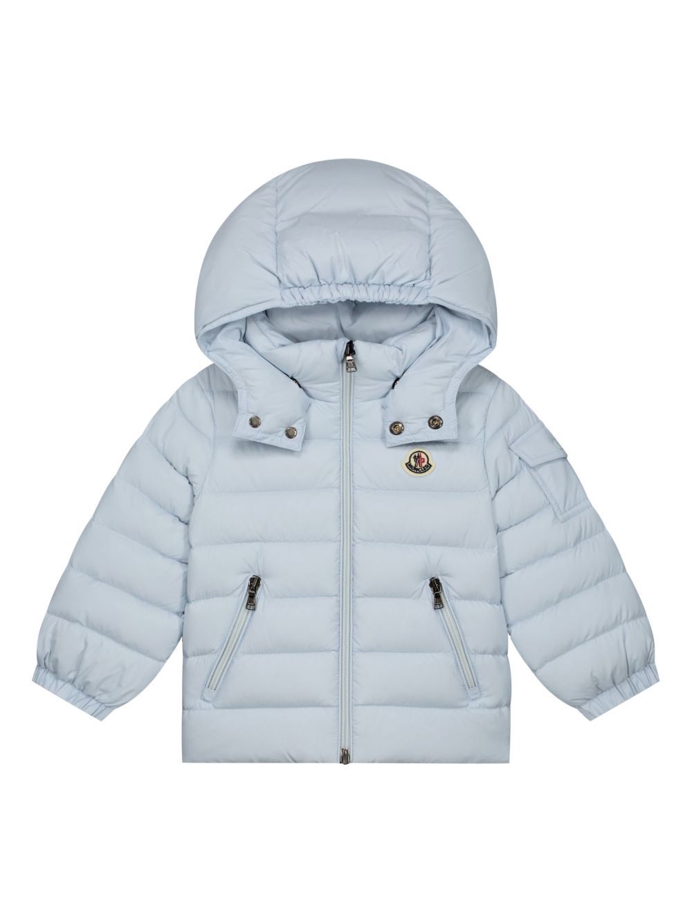 Moncler Enfant Jules 标贴填充夹克 - 蓝色
