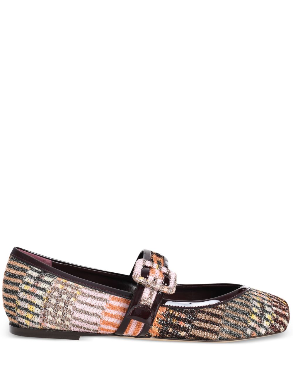 Missoni Jean 芭蕾平底鞋 - 褐色