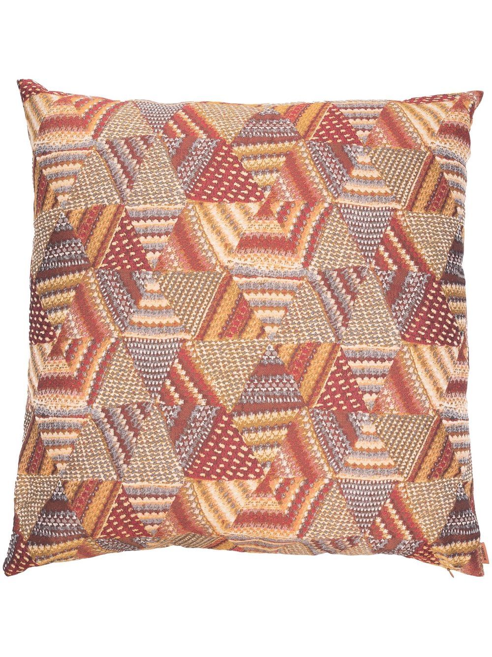 Missoni Home Berkeley 几何图案提花抱枕 - 红色