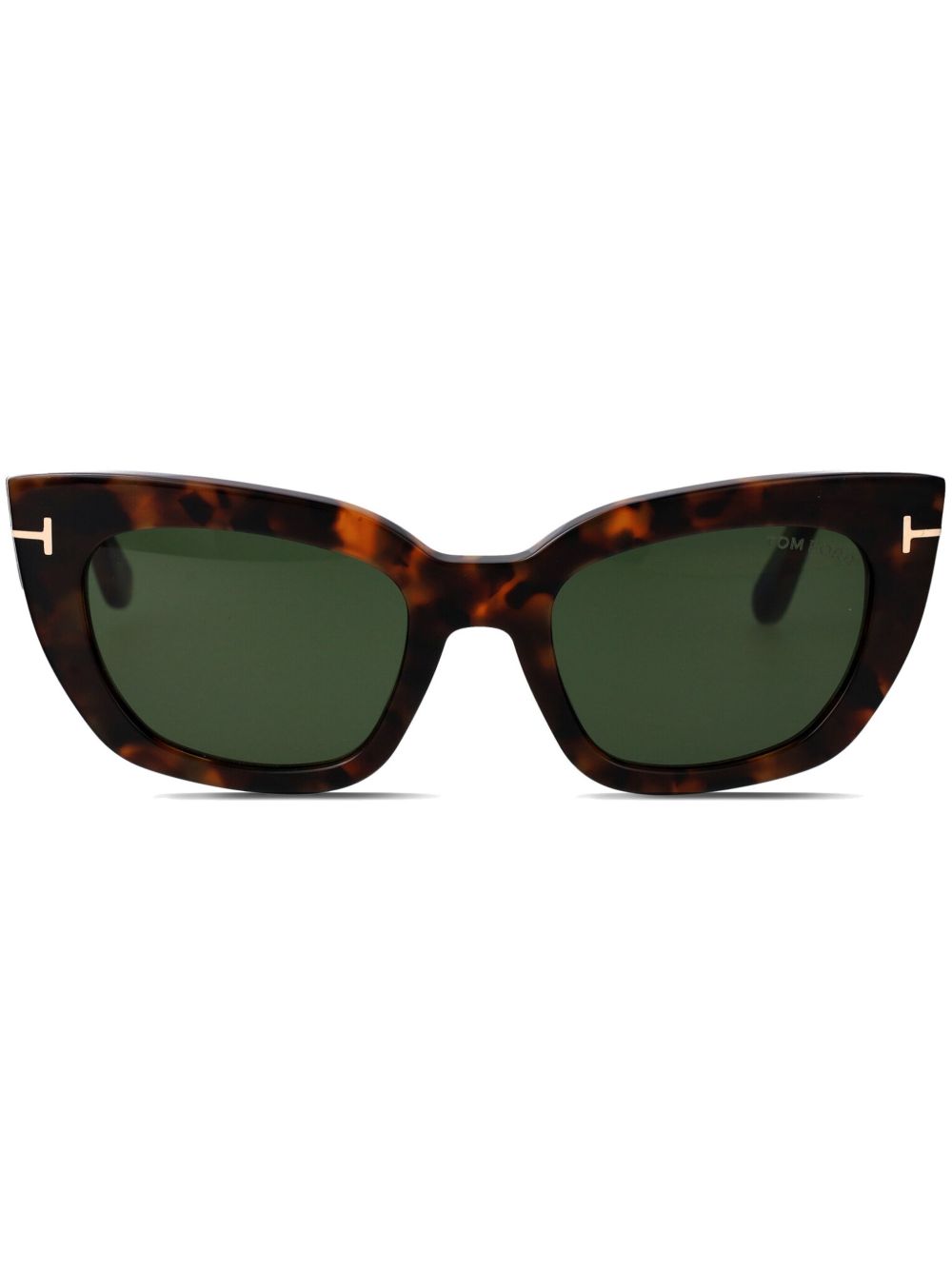 TOM FORD Eyewear 长方形框太阳眼镜 - 褐色