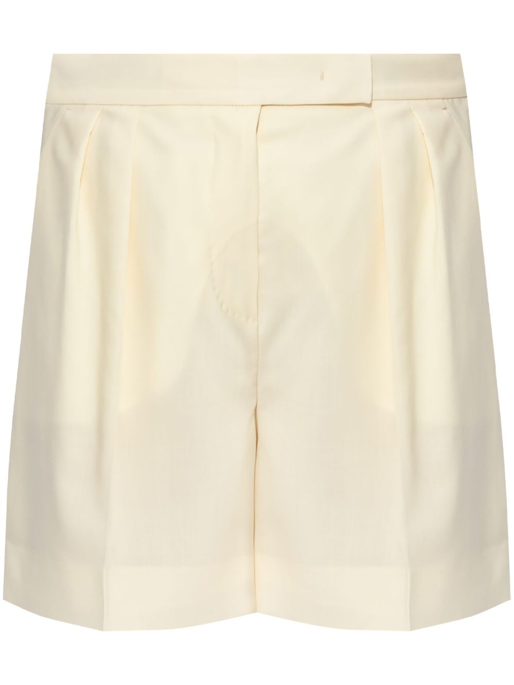 Max Mara Priamo 羊毛短裤 - 中性色