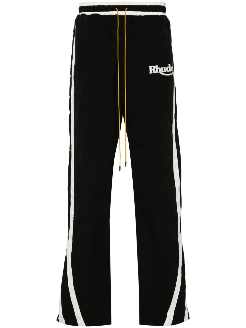 RHUDE logo印花运动裤 - 黑色