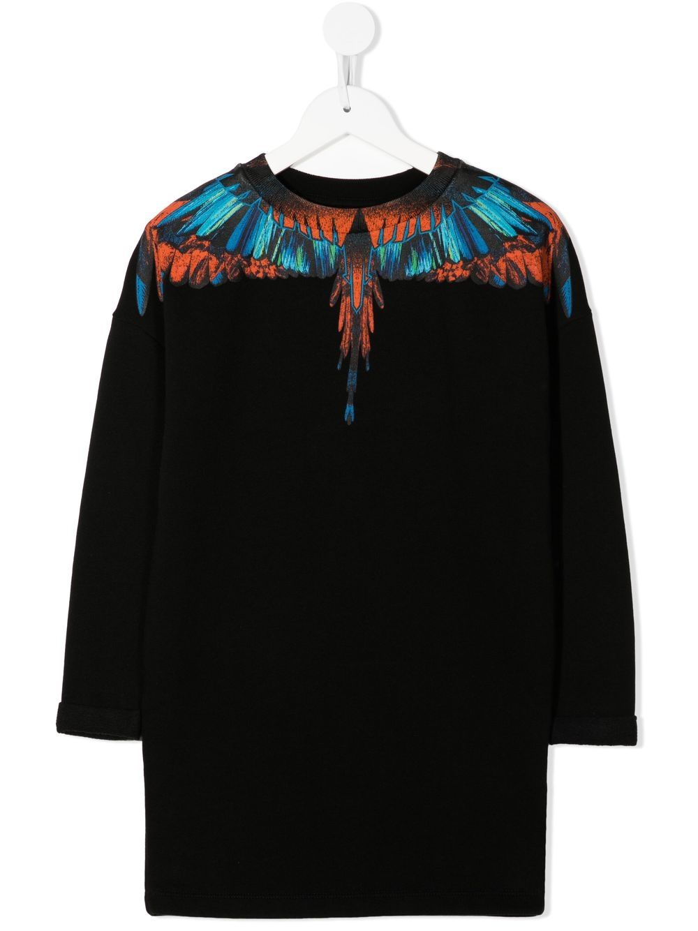 Marcelo Burlon County Of Milan Kids Travel Wings 卫衣式连衣裙 - 黑色