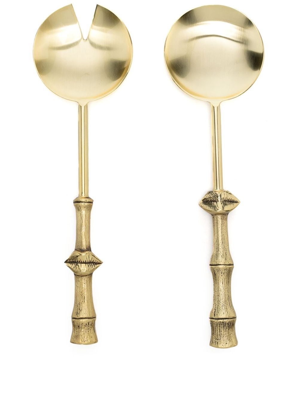 Jonathan Adler Muse Bamboo 沙拉餐具套装 - 金色